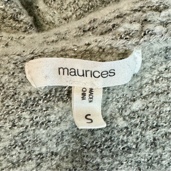 Maurice's Cozy Oversized Sweater Cardigan Open Front Pockets - Picture 6 of 7